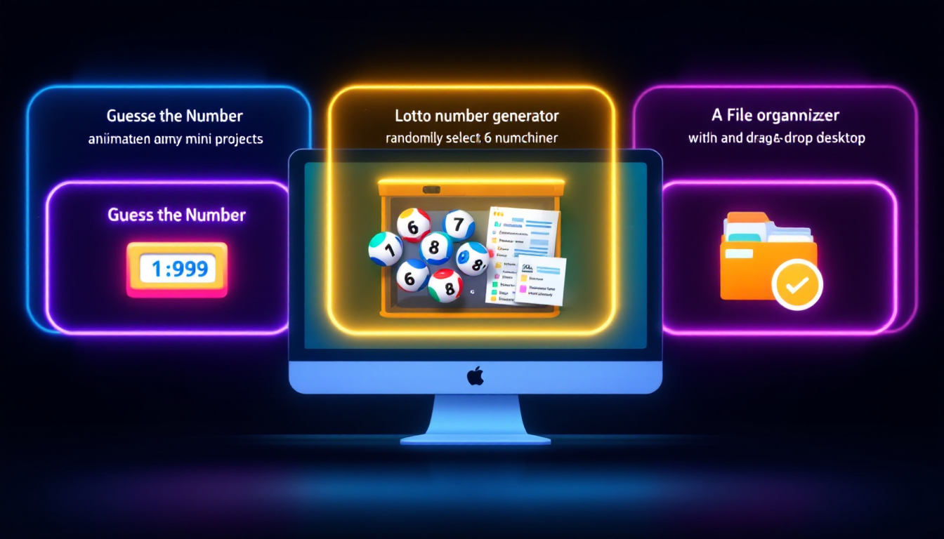 파이썬으로 만드는 미니 프로젝트: 숫자 맞히기 게임, 로또 번호 생성기, 파일 정리 프로그램